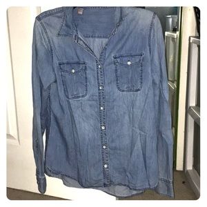 Denim Shirt from charolette russe, barely worn!